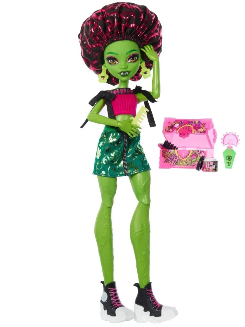 Monster High Self-Scare Secrets Venus McFlytrap Fashion Doll with 13  Accessorie